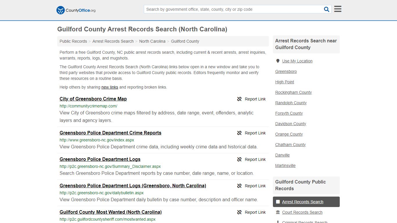 Arrest Records Search - Guilford County, NC (Arrests & Mugshots)